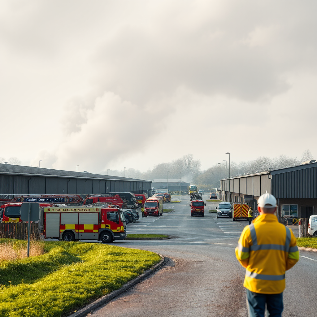 Emergency services investigate major fire in Sutton Bonington